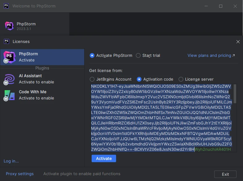 PyCharm2024.1.5激活码(PhpStorm2024.1最新版免费激活激活成功教程安装教程（附激活码）-永久有效，持续更新)