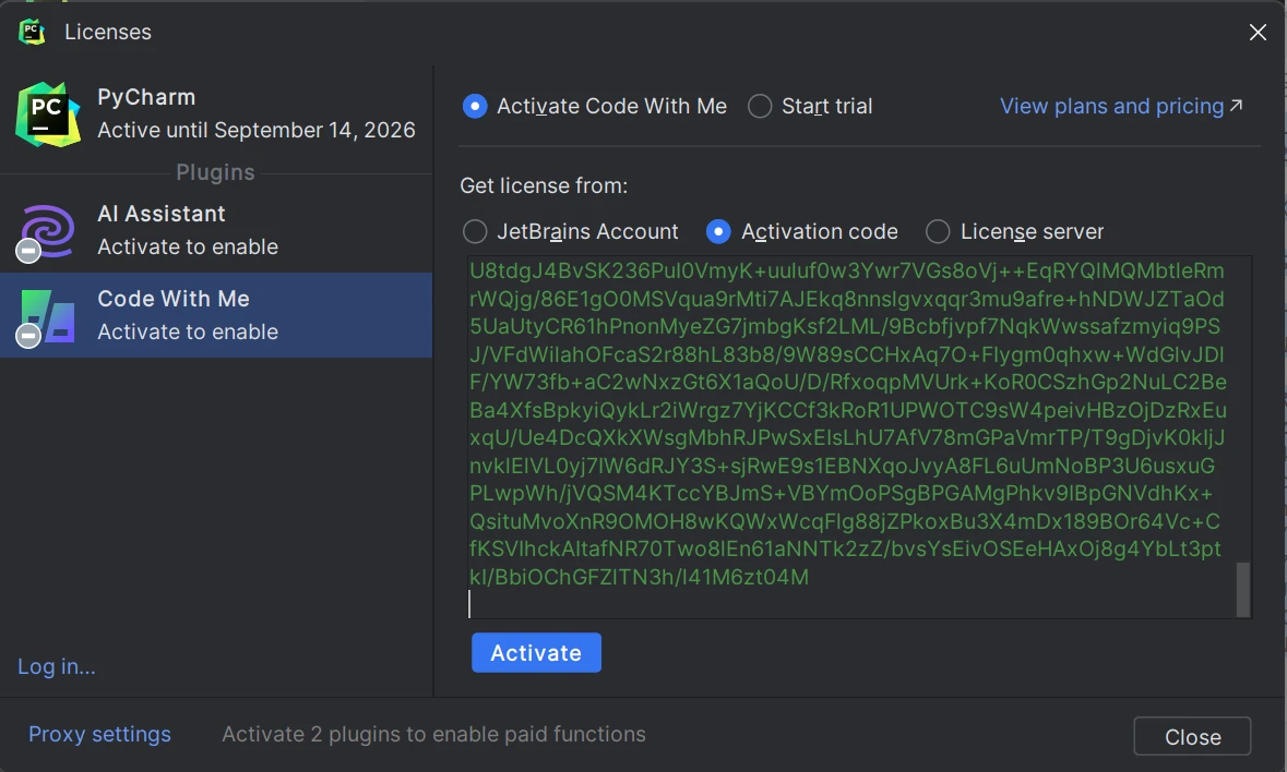 PyCharm2024.1.5激活码(2023.3pycharm激活成功教程激活最新教程，一键永久激活激活成功教程pycharm2023.3)