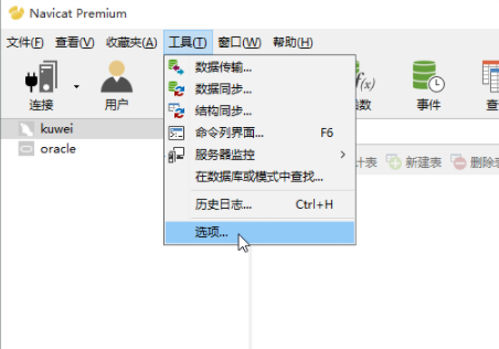 Navicat Premium连接oracle截图3