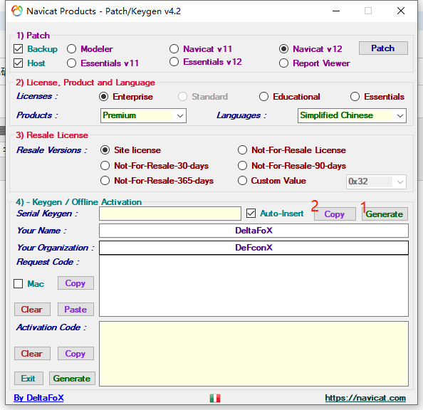 Navicat Premium 16.2.7激活(2023-11-07 激活成功教程版navicat premium 12 ==》 使用注册机激活成功教程)