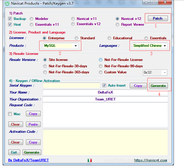 Navicat Premium 16.2.7激活(Navicat 12 for MySQL最新版激活（注册机）)