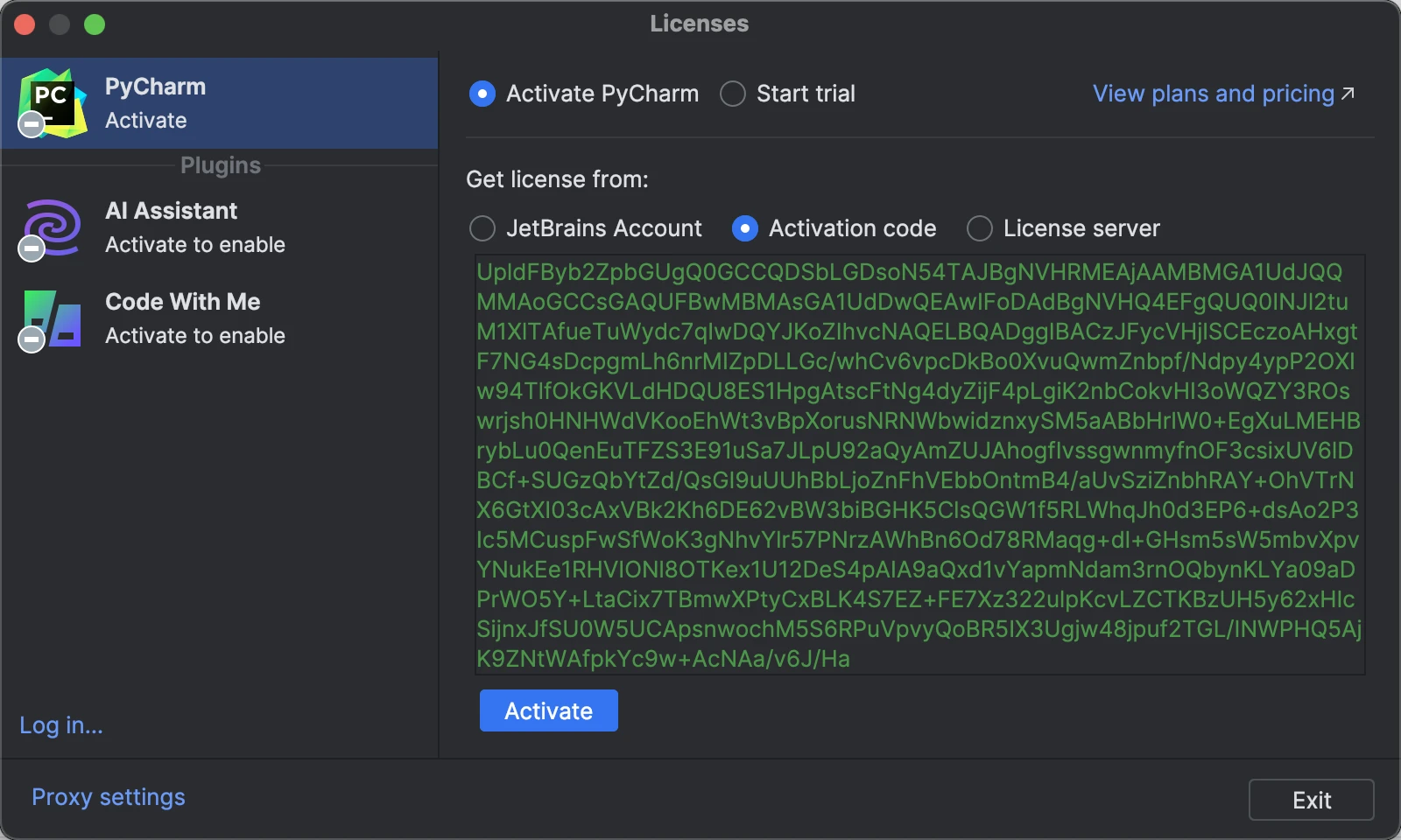 PyCharm2024.1.5激活码(（2024最新）Pycharm激活成功教程激活2099年激活码教程（含win+mac）)