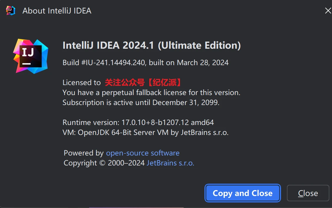 Idea2024.1.5激活码(IntelliJ IDEA 2024.1最新版免费激活激活成功教程安装教程（附激活码）-永久有效，持续更新)