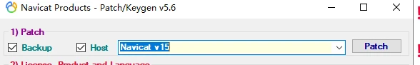 Navicat Premium 15.0.36激活(第二步：License. Product and Language)